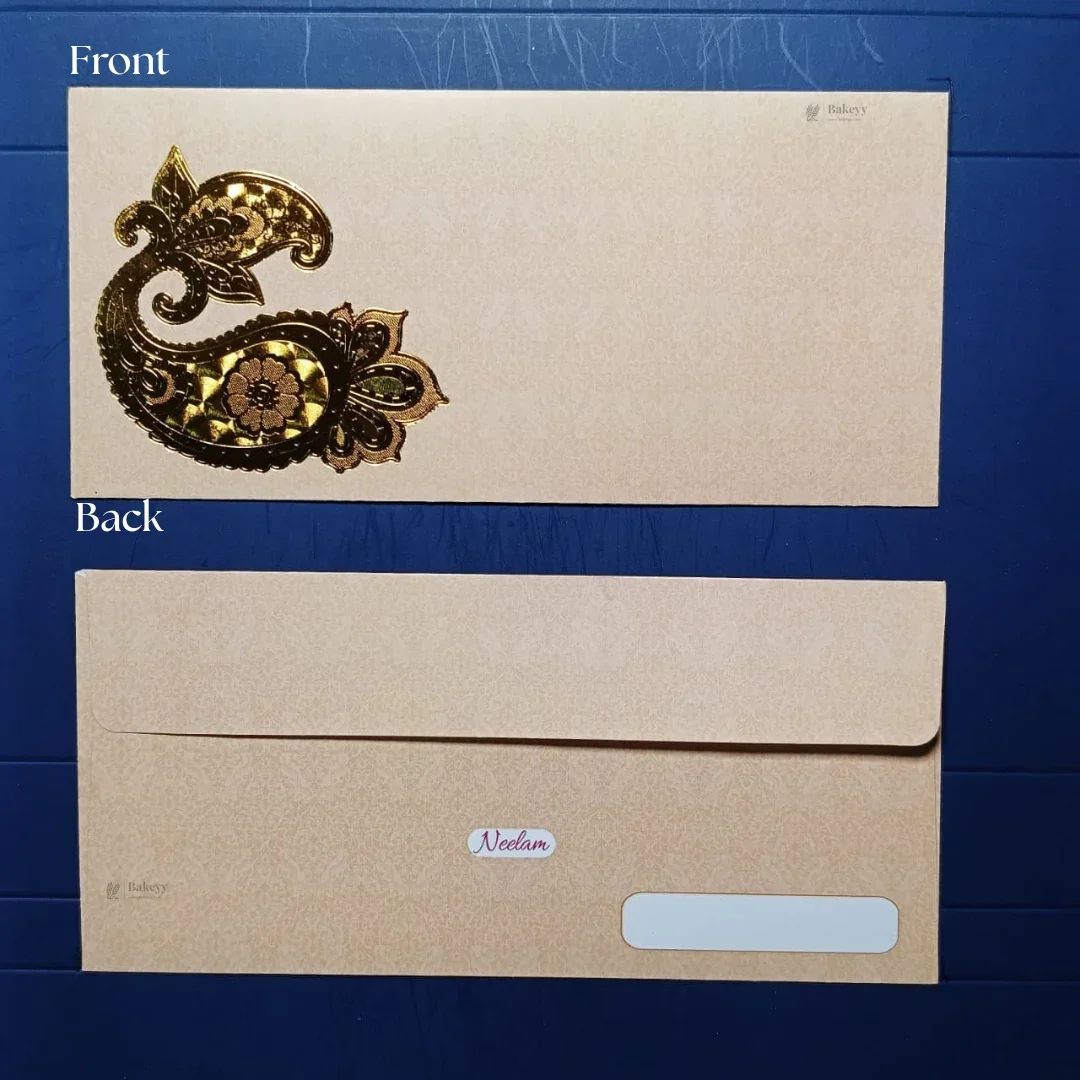 Royal Heritage Gold-Foil Shagun Envelopes | Premium Cash & Gift Envelopes | Multiple Elegant Designs | Pack of 25 - Image 8