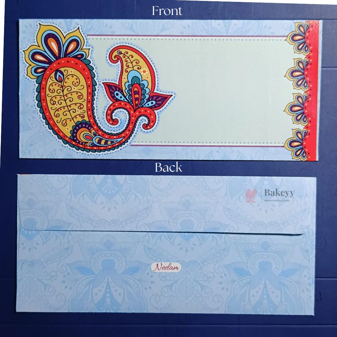 Indian Motif Designs Shagun Envelopes | Premium Cash & Gift Envelopes | Multiple Elegant Designs | Pack of 25 - Image 10