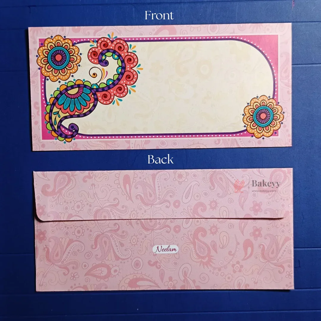 Indian Motif Designs Shagun Envelopes | Premium Cash & Gift Envelopes | Multiple Elegant Designs | Pack of 25 - Image 11