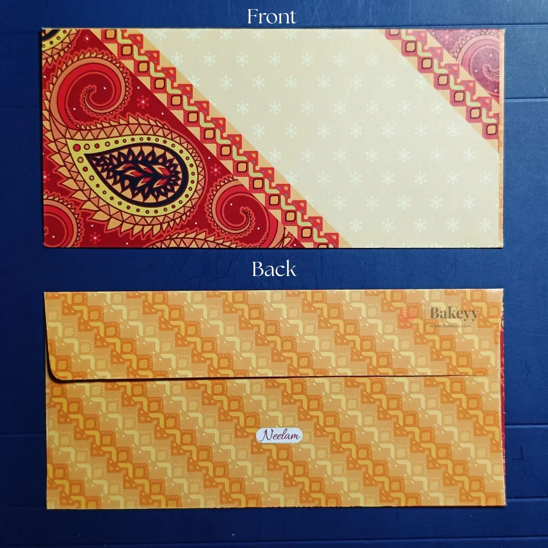 Indian Motif Designs Shagun Envelopes | Premium Cash & Gift Envelopes | Multiple Elegant Designs | Pack of 25 - Image 15