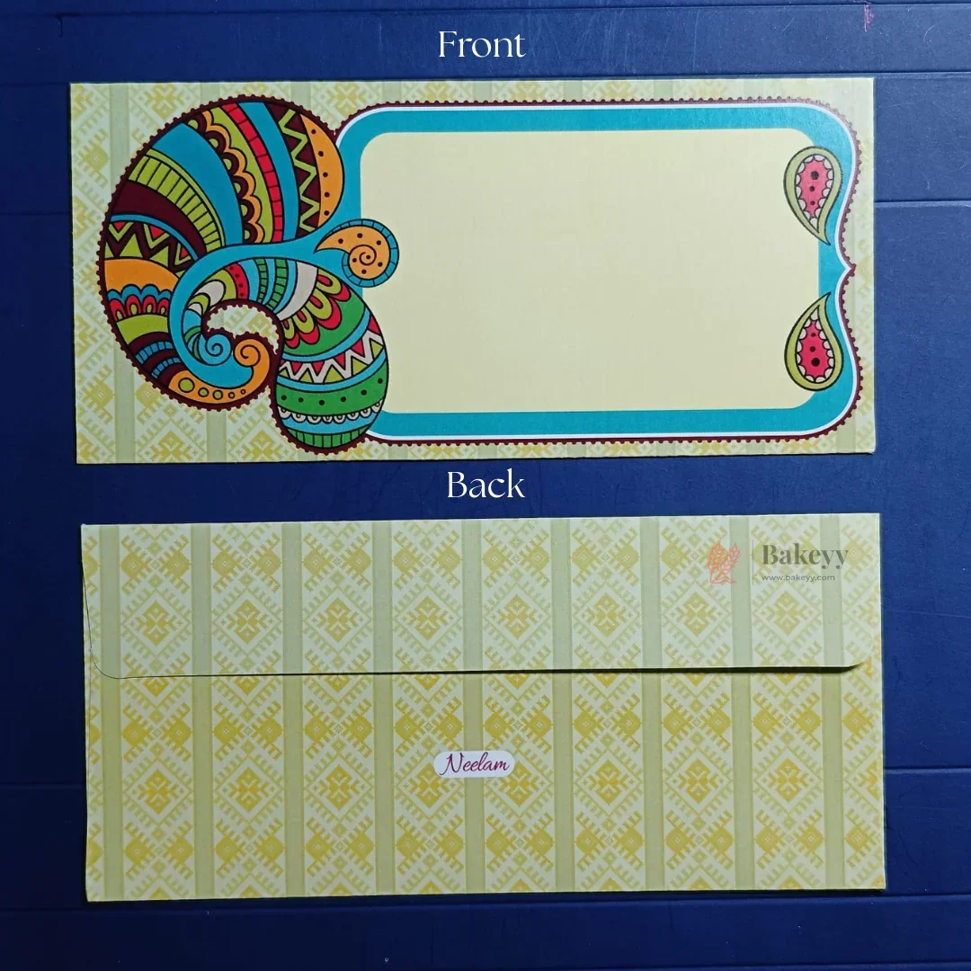 Indian Motif Designs Shagun Envelopes | Premium Cash & Gift Envelopes | Multiple Elegant Designs | Pack of 25 - Image 16