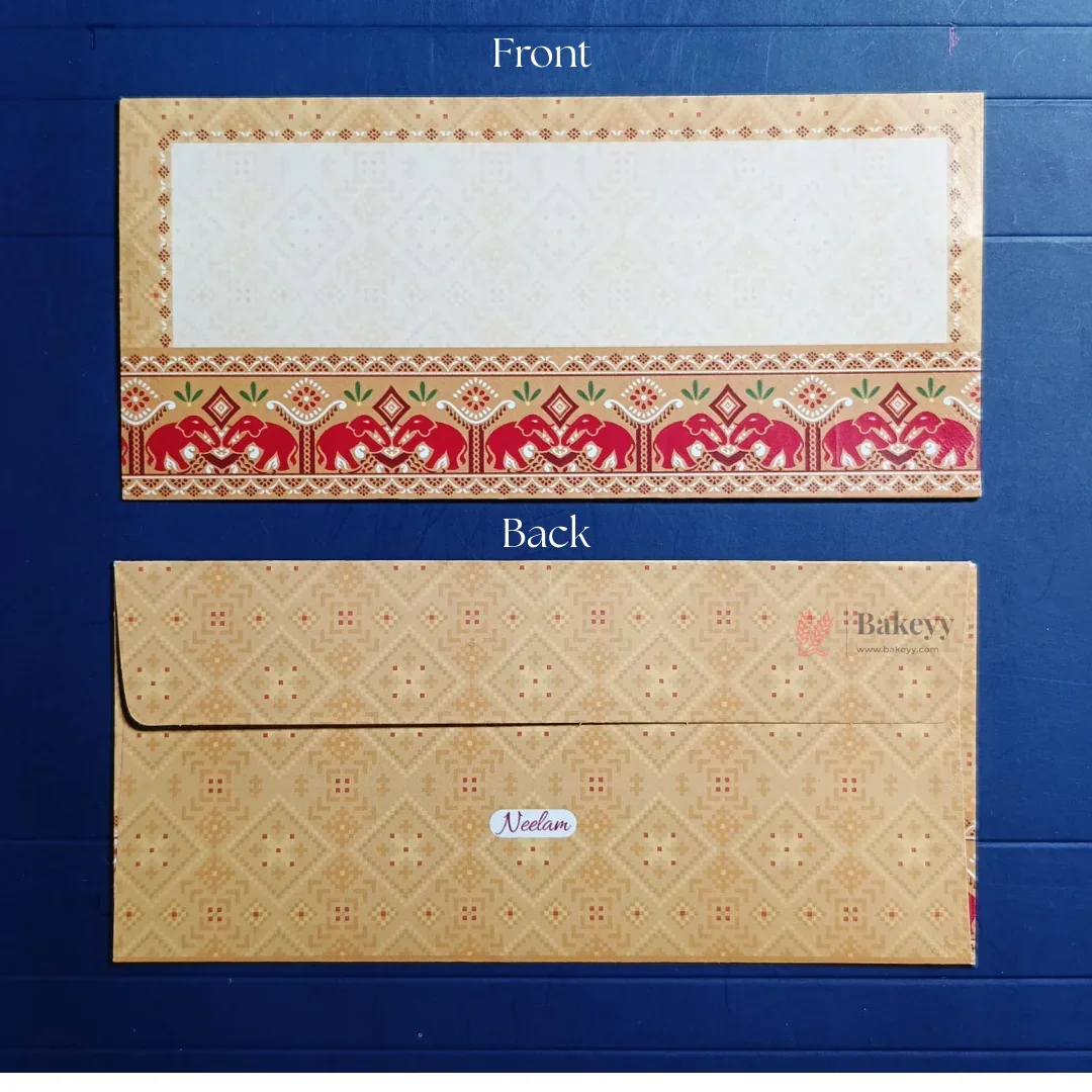 Indian Motif Designs Shagun Envelopes | Premium Cash & Gift Envelopes | Multiple Elegant Designs | Pack of 25 - Image 17