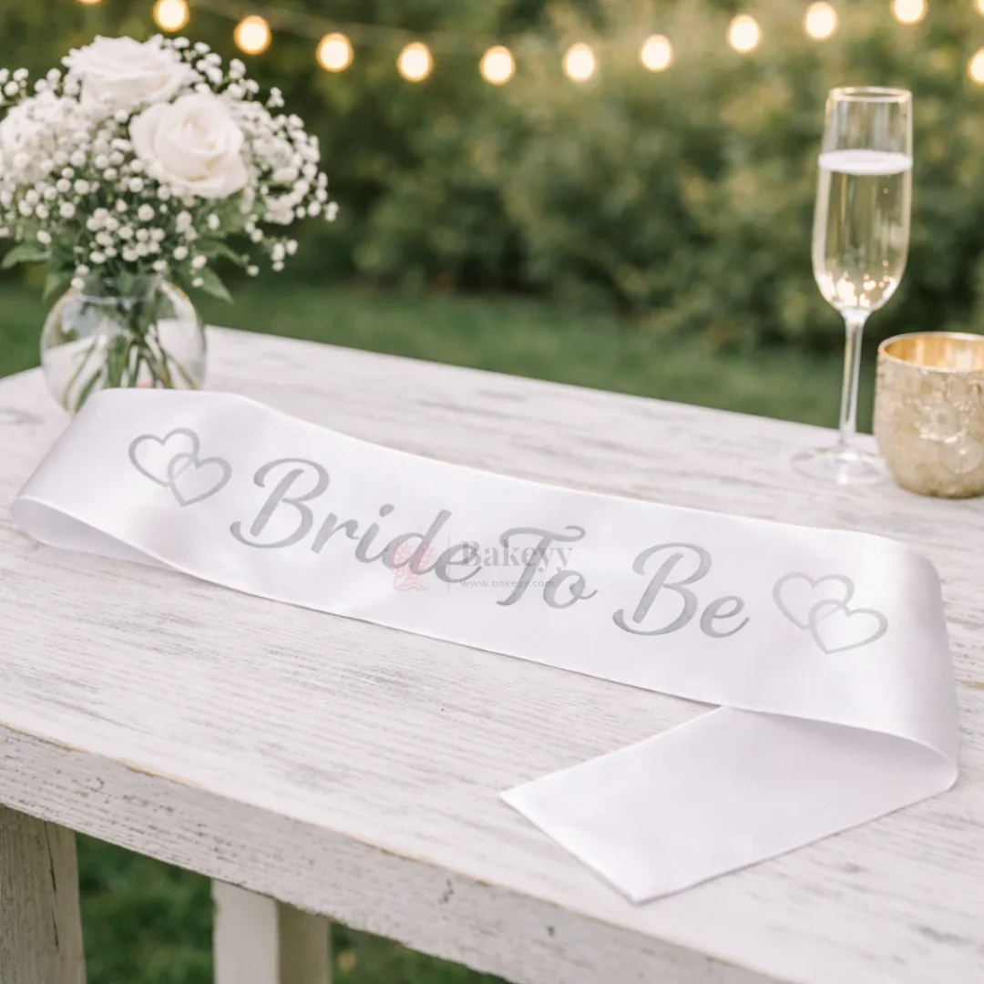 Bride To Be Satin Party Sash Bridal Shower & Bachelorette Celebration Sash | Pack of 1 - Image 6
