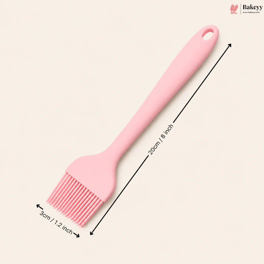 Silicone Brush For Cooking | Silicone Cooking Bakeware | Multi-Colour | Oil Basting Brush | Baking Tool | Pack of 1 - Image 3