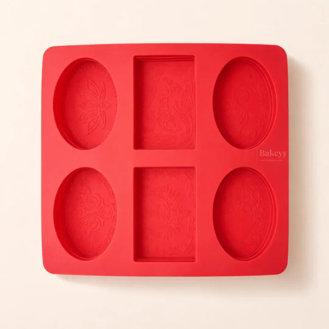 Silicone Multi-Shape Soap Mold – Rectangular & Oval Design - Image 5