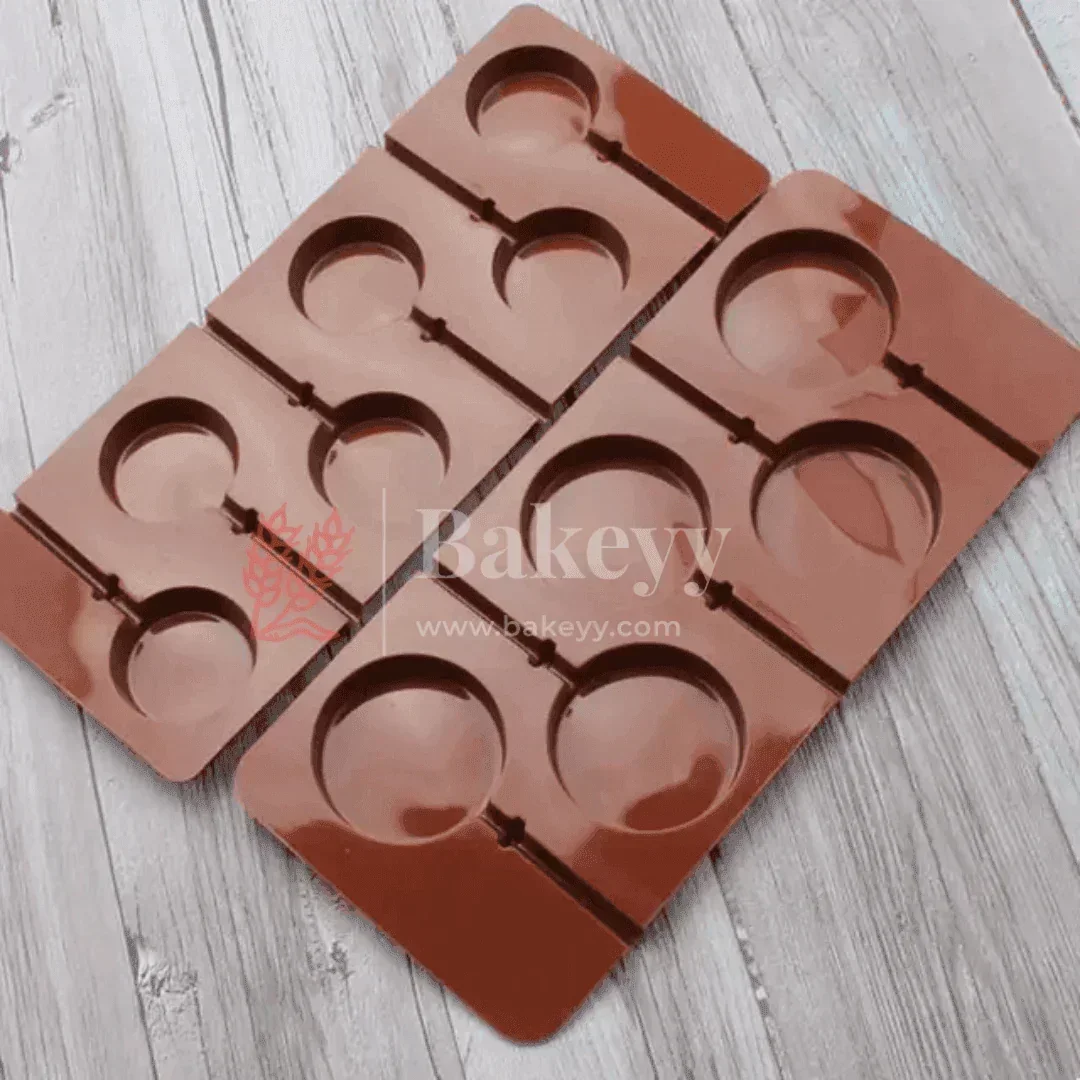 Silicone Round Design Lollypop Mould | Chocolate Mould
