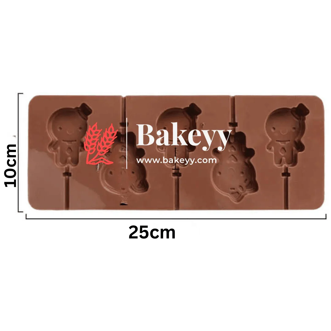Silicone Cartoon Design Lollypop Mould | Chocolate Mould - Image 2