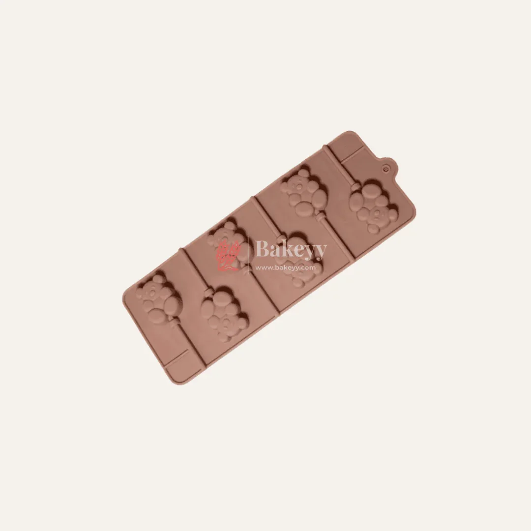 Silicone Teddy Design Lollypop Mould | Chocolate Mould