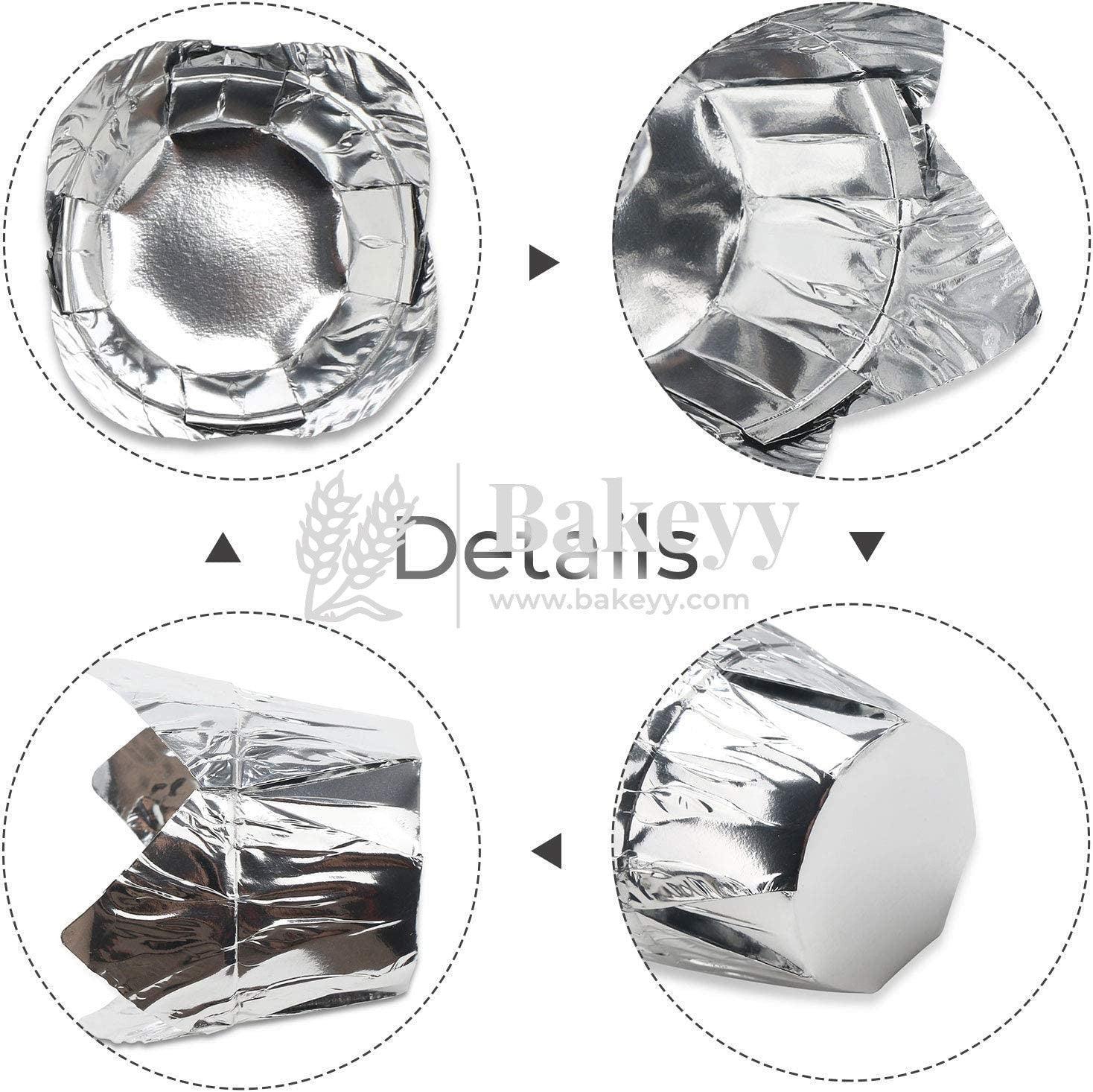 Silver Tulip Cup | Pack of 50 | Muffin Cup | Cupcake Liners - Image 3