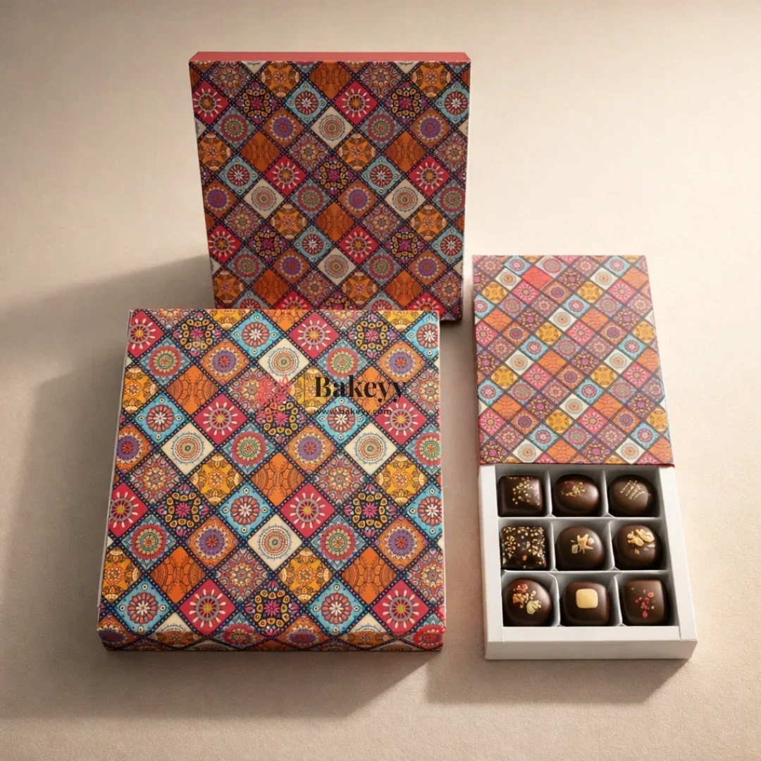 Sliding Chocolate Box with Insert | Gift Box | Multipurpose Box| Pack of 10