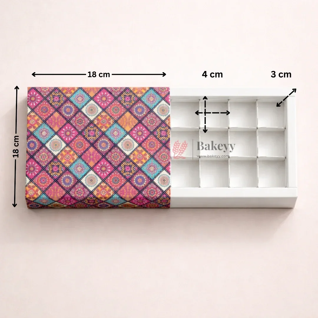 Sliding Chocolate Box with Insert | Gift Box | Multipurpose Box| Pack of 10 - Image 5
