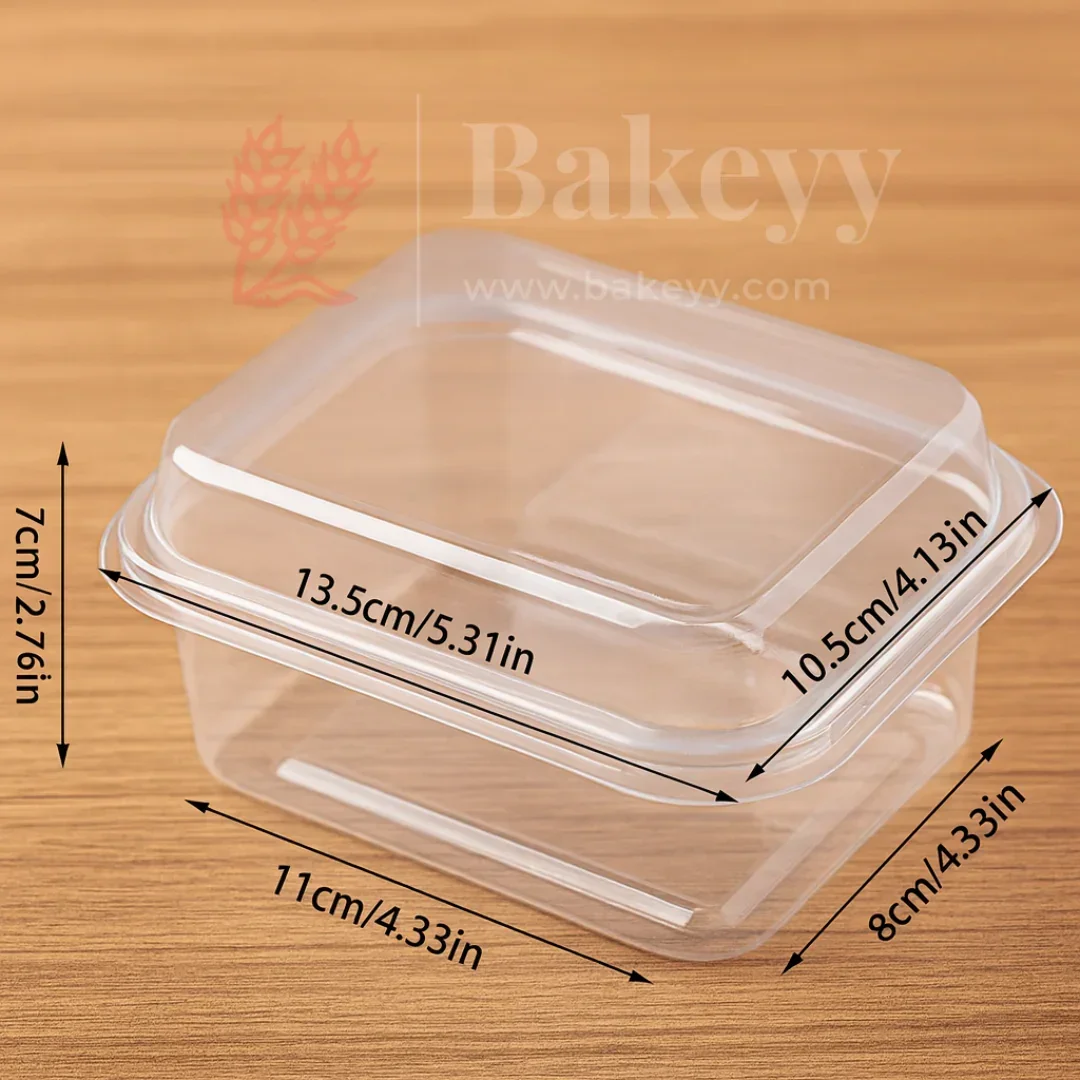 PET Transparent Food Box with Lid | Tiramisu Box | Dessert Containers | Pack of 50 - Image 5