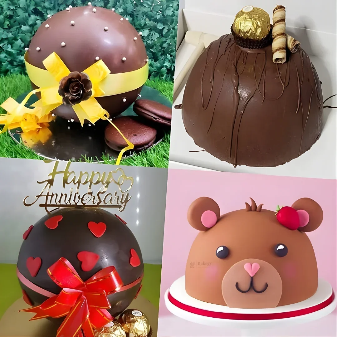 Half Sphere Silicone Mould | Pinata Cake Mould |Baking & Craft Mould | Food-Grade Silicone | Pack of 1 - Image 4