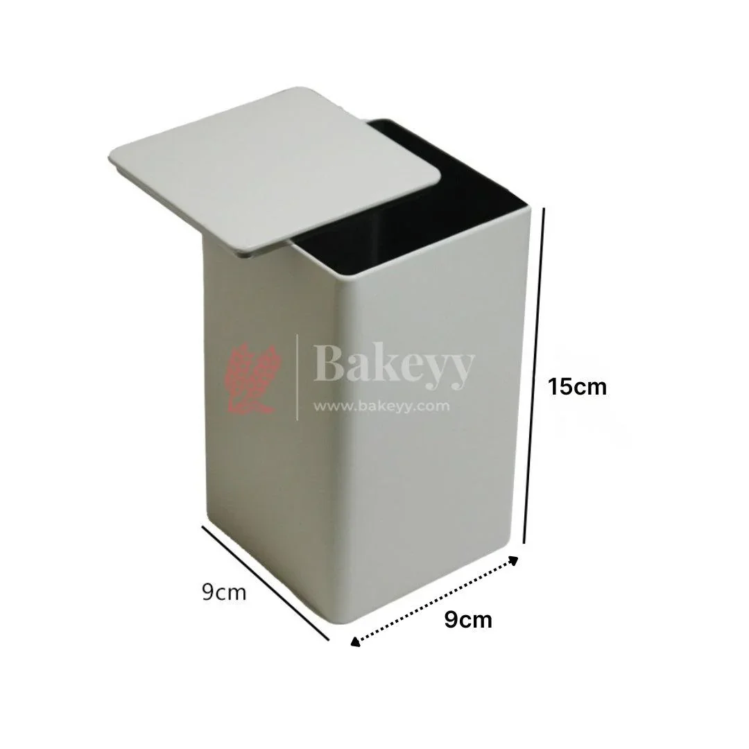 Premium Tin Box – 9x9x15cm| Perfect for Gifting – Candies, Chocolates, Dry Fruits |(1 Pc) - Image 3