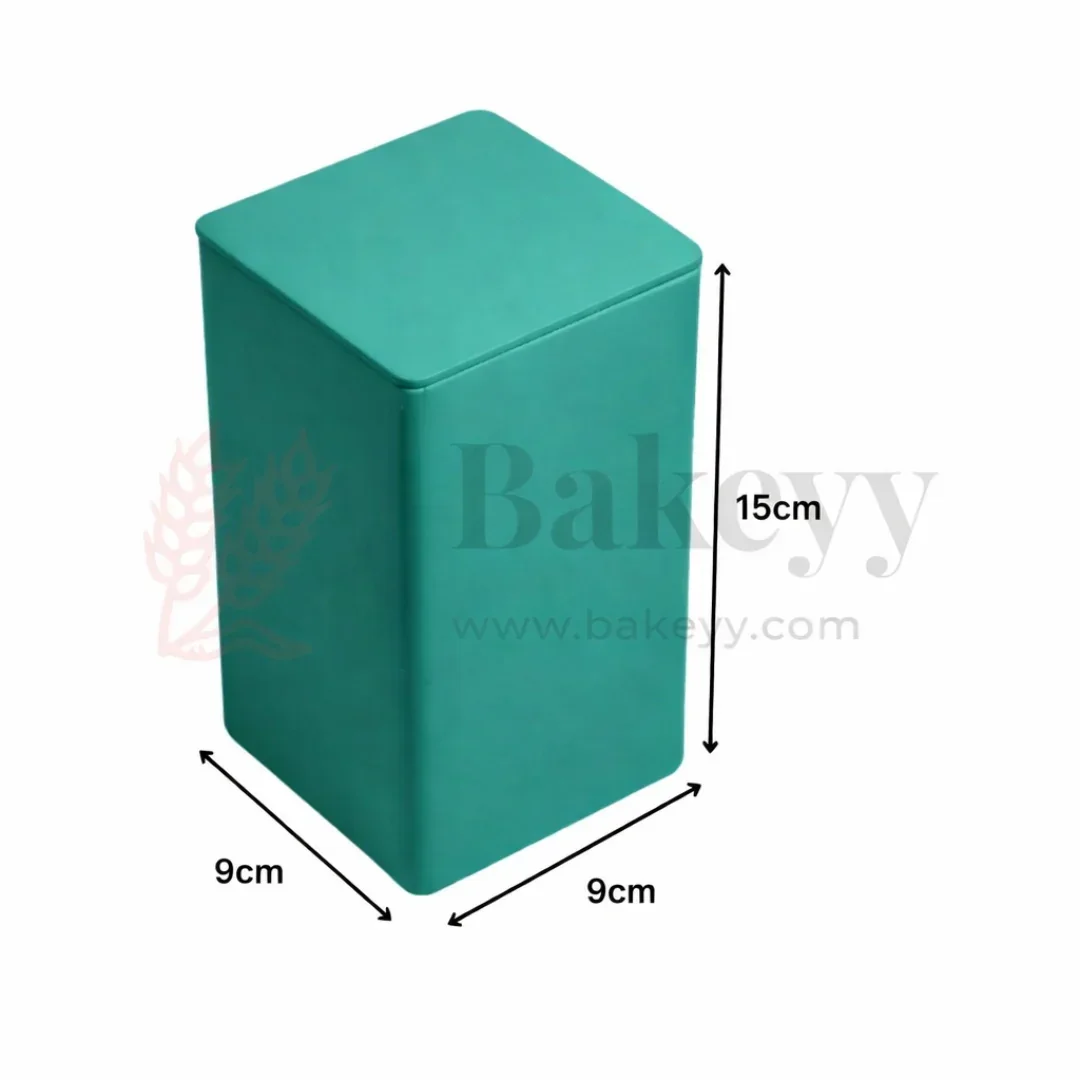 Premium Tin Box – 9x9x15cm| Perfect for Gifting – Candies, Chocolates, Dry Fruits |(1 Pc) - Image 5