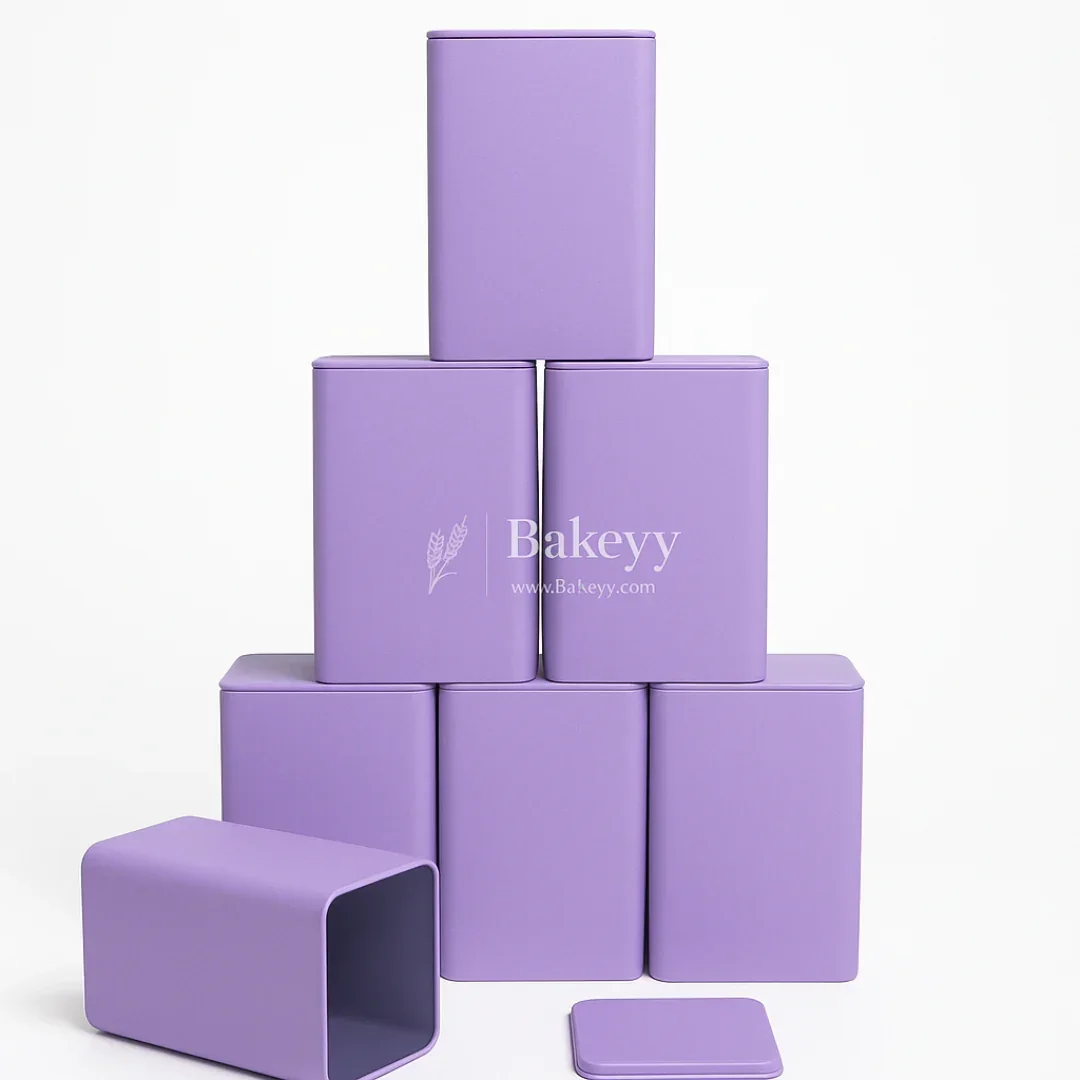 Premium Tin Box – 9x9x15cm| Perfect for Gifting – Candies, Chocolates, Dry Fruits |(1 Pc) - Image 9