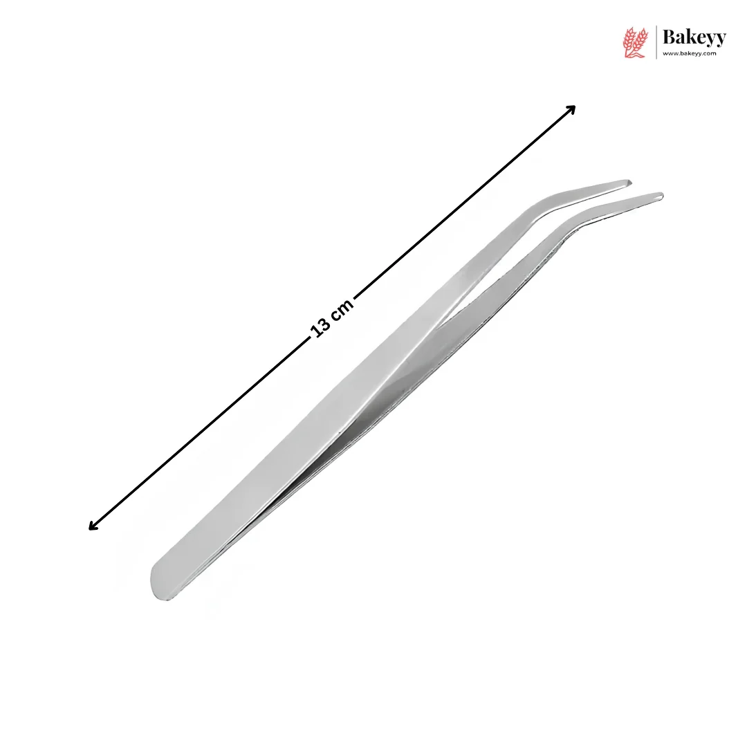 Stainless Steel Precision Tweezers | Straight, Curved & 4 Pc Set | Baking, Craft & Decorating Tool | Pack of 1 - Image 5