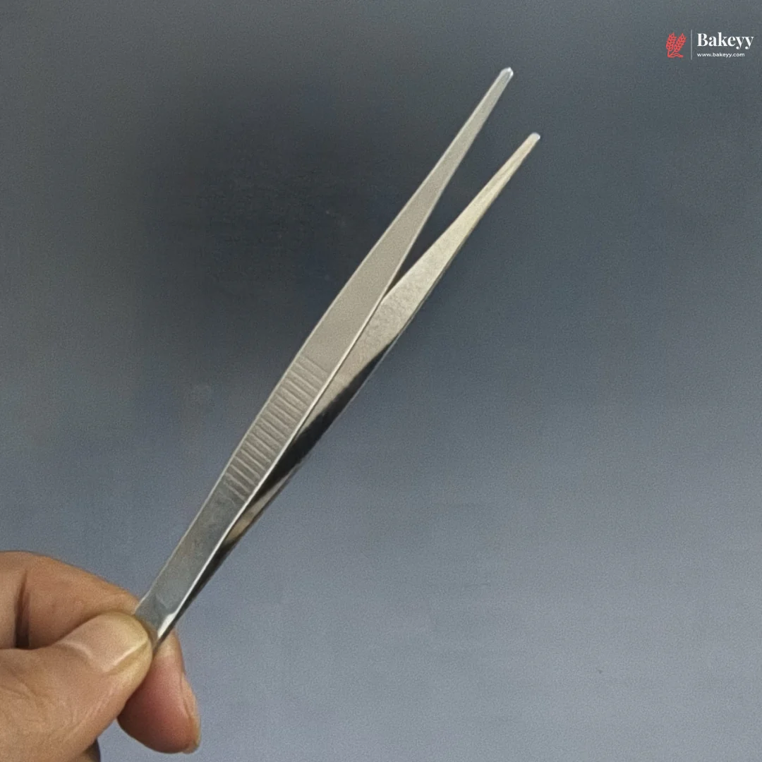 Stainless Steel Precision Tweezers | Straight, Curved & 4 Pc Set | Baking, Craft & Decorating Tool | Pack of 1 - Image 7