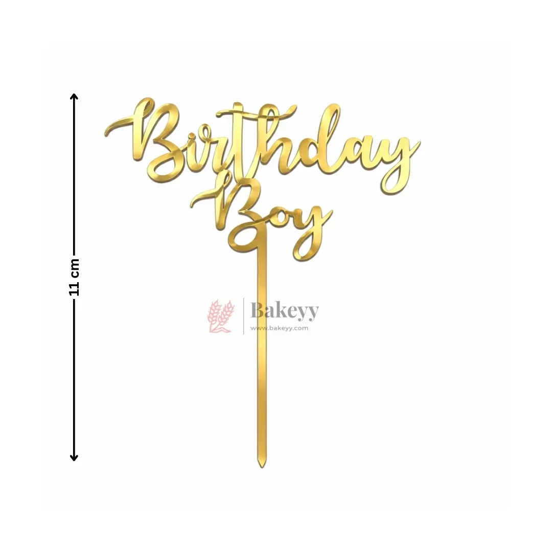 Gold Paper Toppers Happy Birthday Cake Topper | Premium Party Decoration | Pack of 1 - Image 12