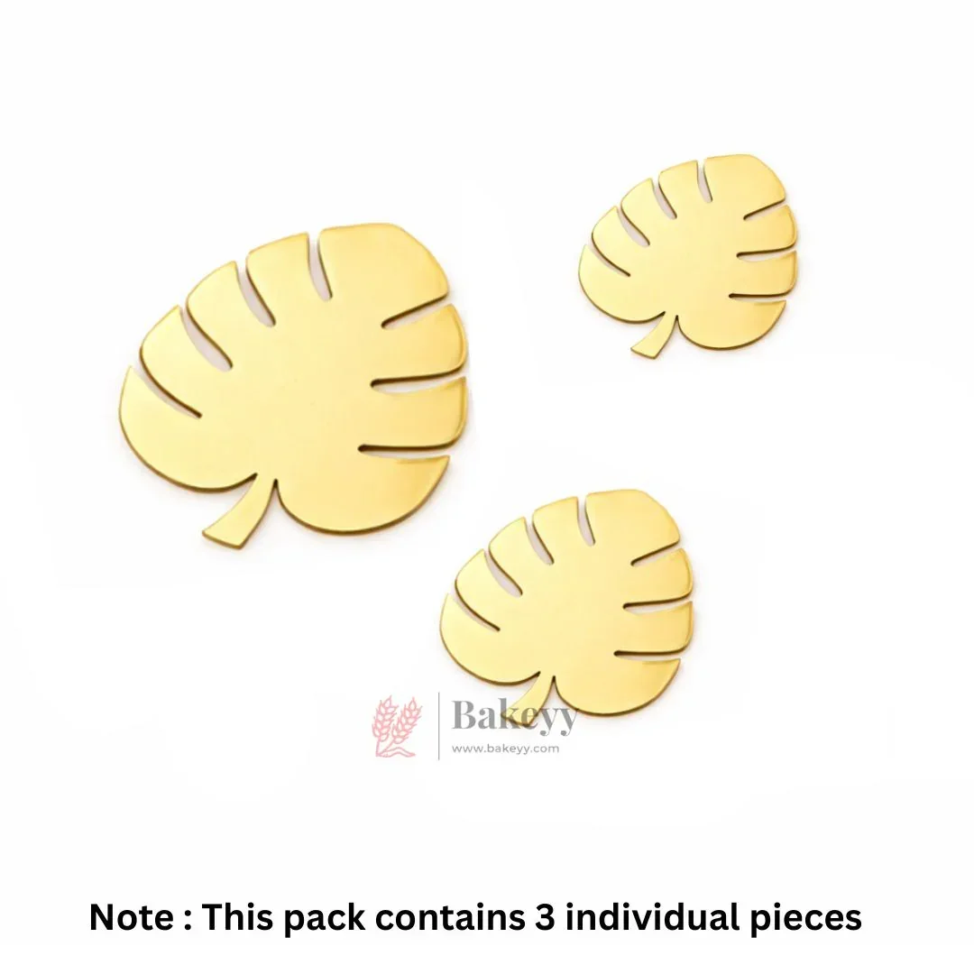 Gold Acrylic Cake Decoration Set Hearts, Stars, Leaves & Butterflies | Cake Topper Accessories | Pack of 1 - Image 6