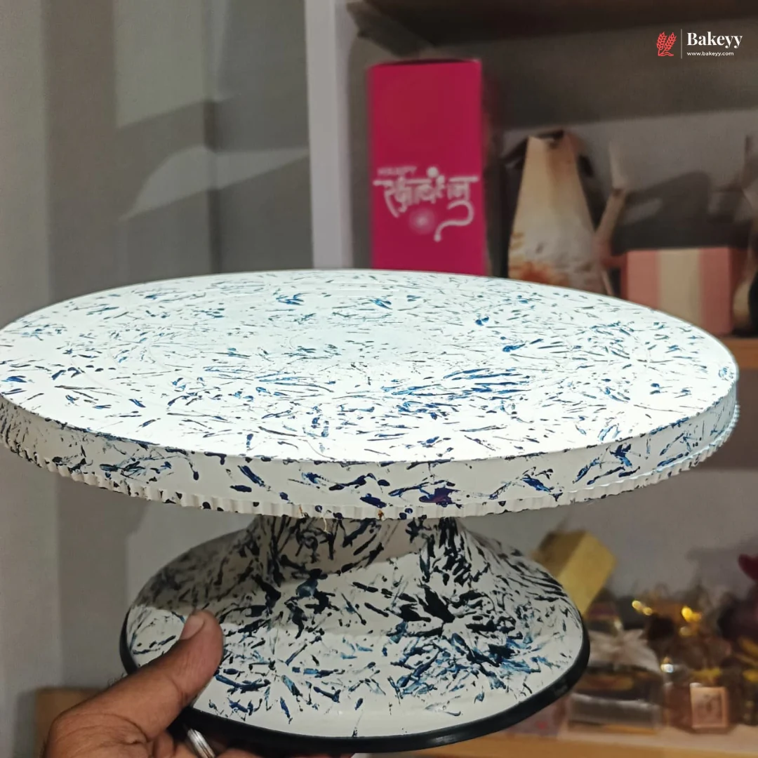 Textured Print Turn Table | Fibre Turn Table | Three Colours Available | Pack of 1 - Image 8