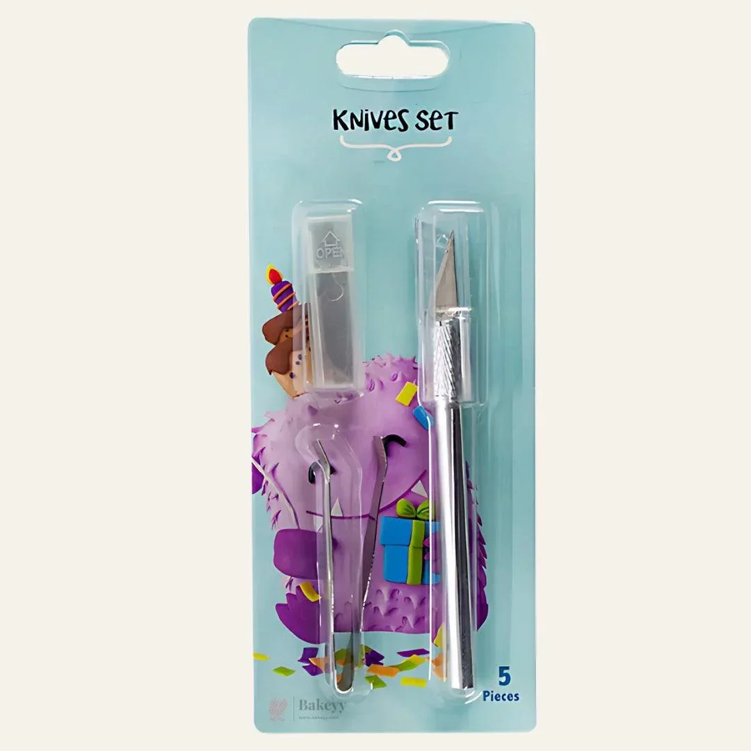 Knives Set |The Stainless-Steel Detailing Knife | Set of 3 Pieces