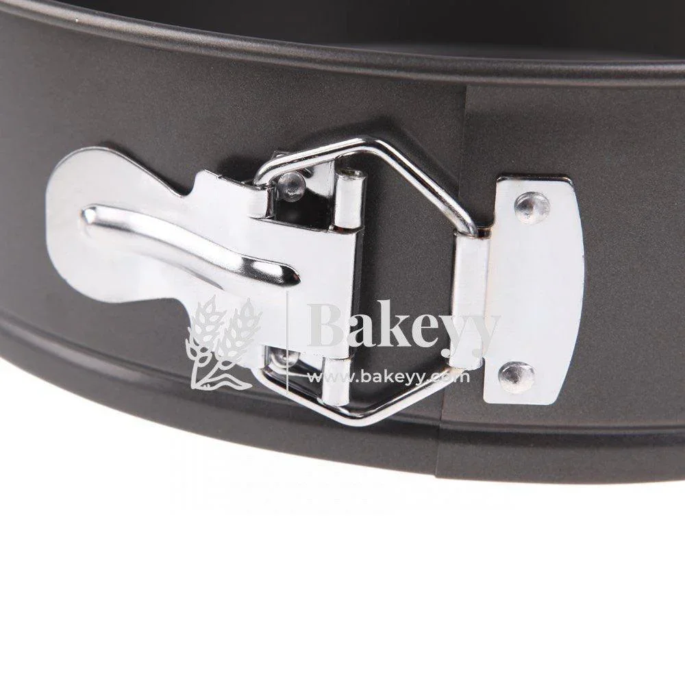 18cm, 20cm, 22cm Tin Cake Mould Mould Round Shape Making Tray| 3-Pieces | Black | Non Stick - Image 3