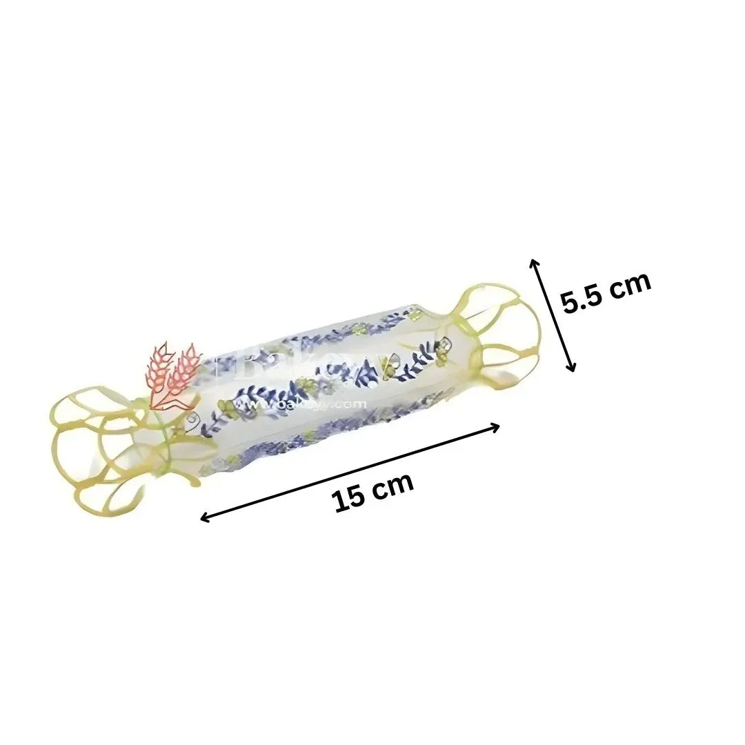 Transparent Candy-Shaped Goodie Boxes with Floral Design | PVC Chocolate Box | Gift Box | Goodie Box | Mita -OO-11a-02 | pack of 10 - Image 4