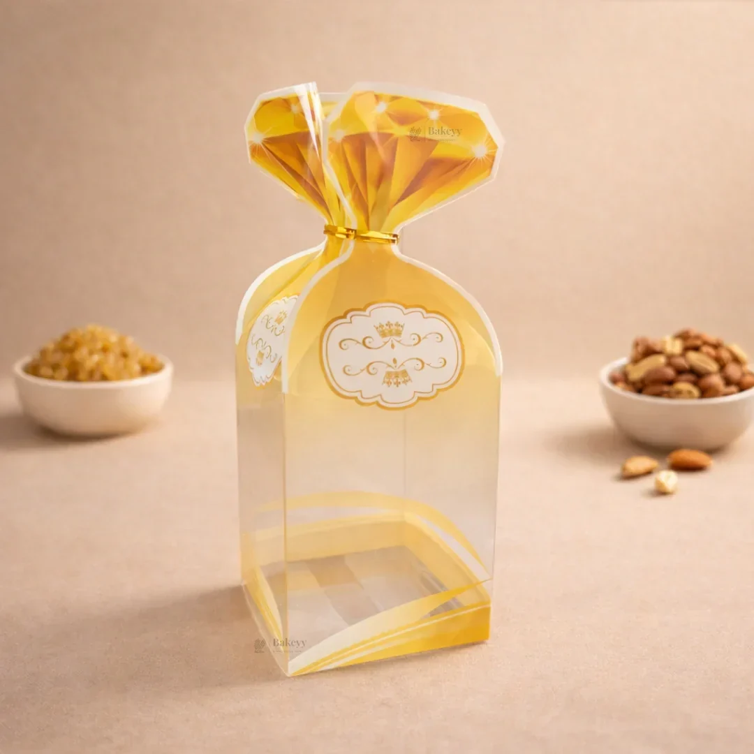 Transparent PVC Gift Bottle Shape Box | Decorative Goodie & Gift Packaging | Pack of 10 - Image 4