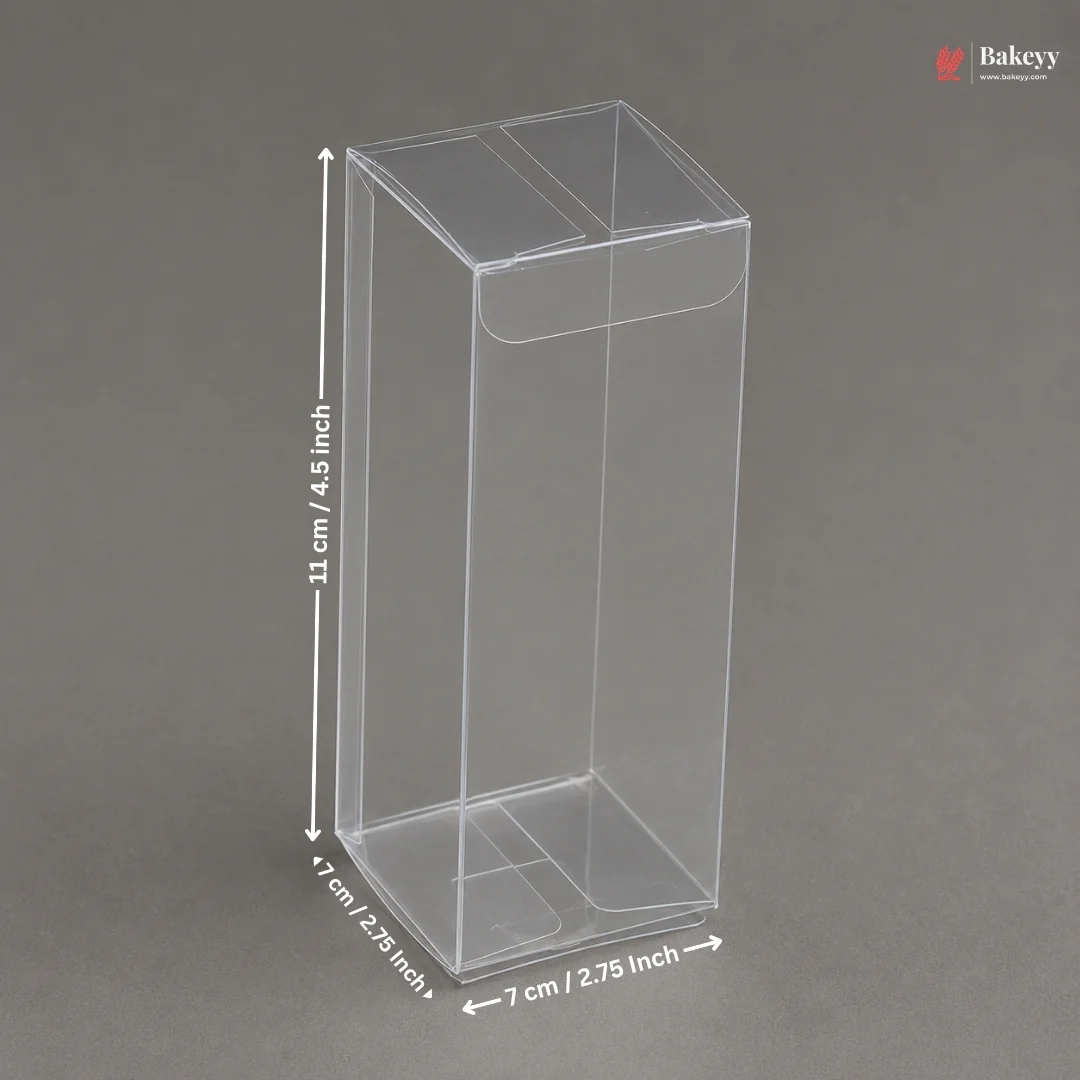 Transparent PVC Goodie Box | Cube & Rectangle Display Box | Pack of 10 - Image 3