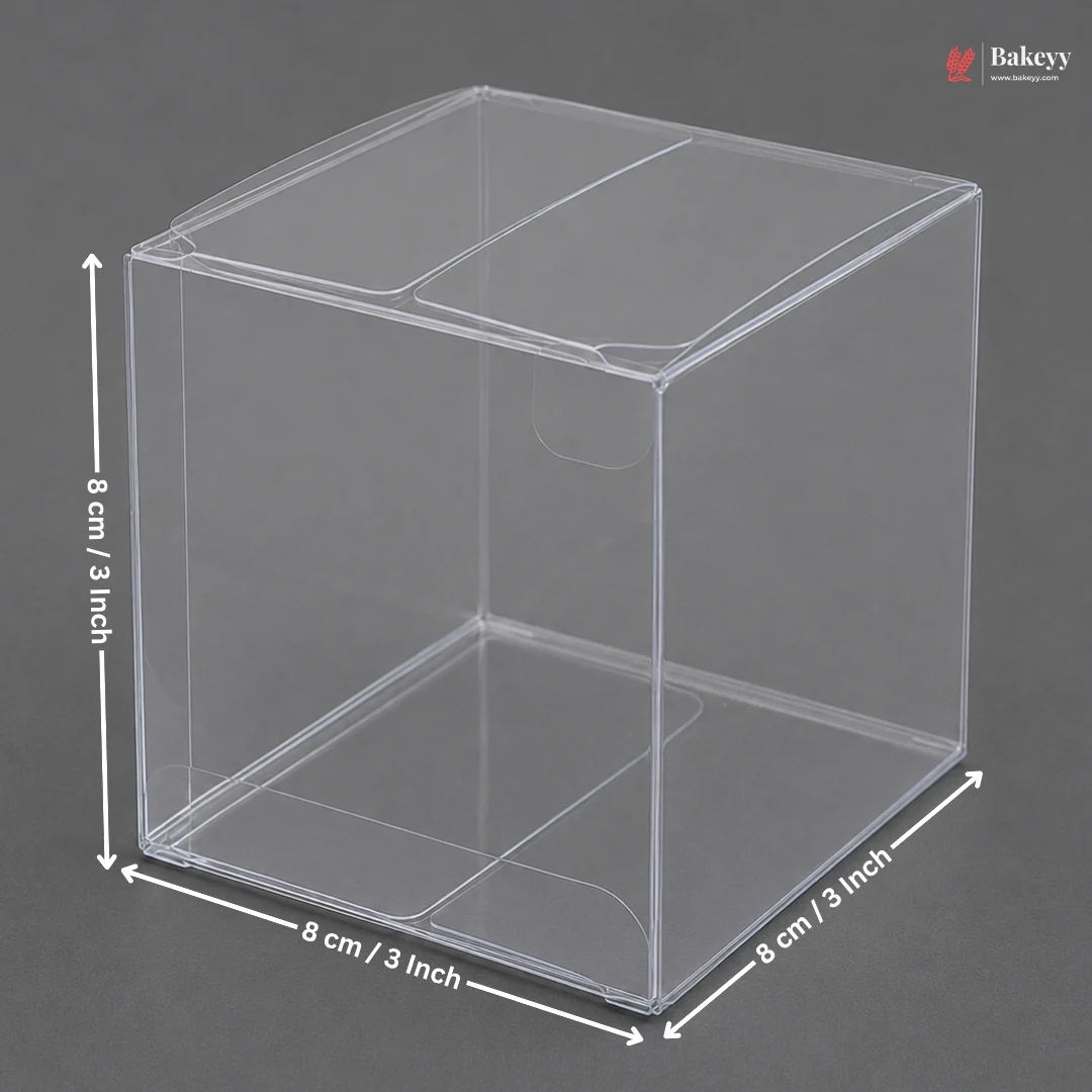 Transparent PVC Goodie Box | Cube & Rectangle Display Box | Pack of 10 - Image 4