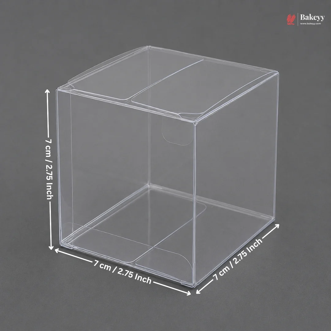 Transparent PVC Goodie Box | Cube & Rectangle Display Box | Pack of 10 - Image 5