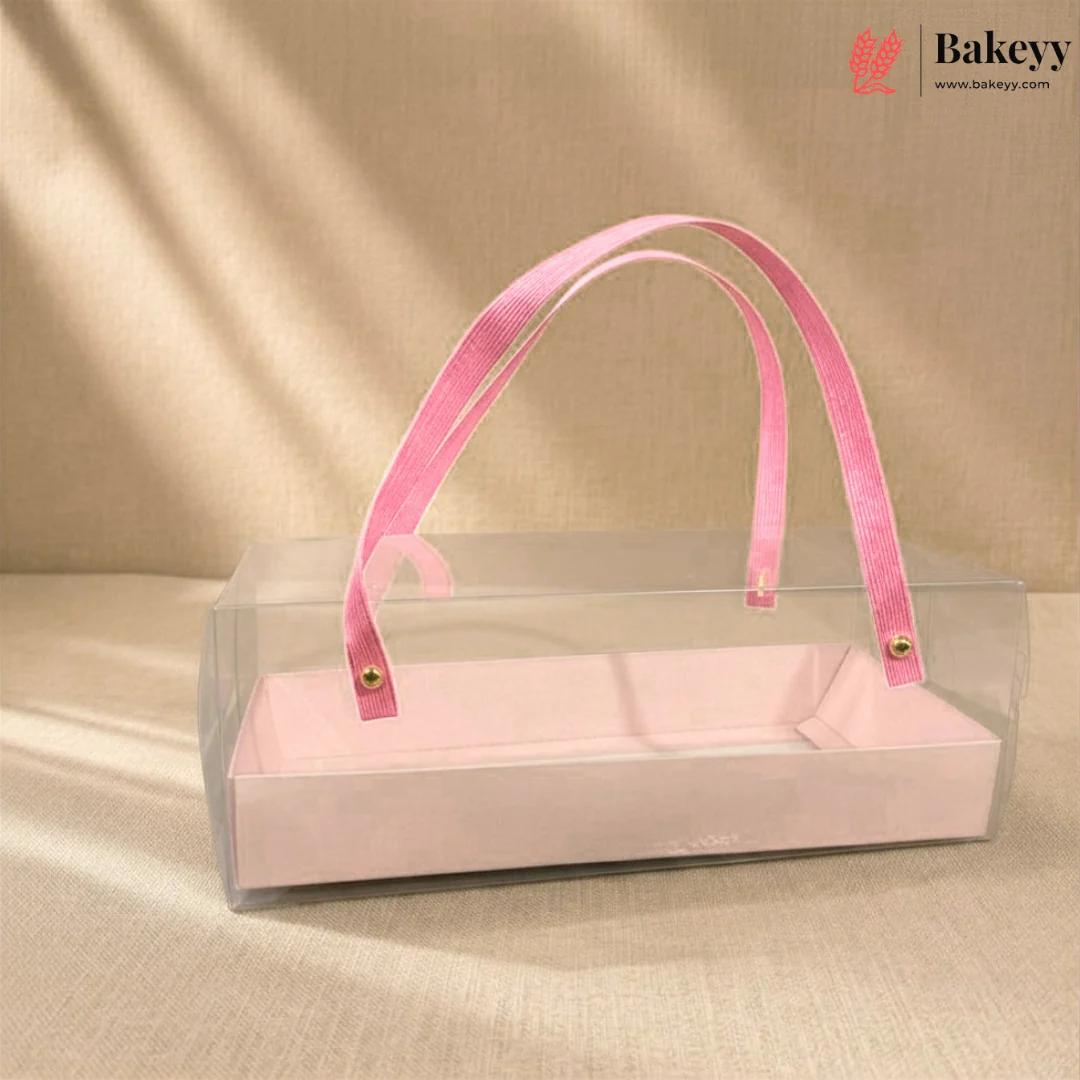 Transparent PVC Goodie Box with Handle & Base | Return Gift & Treat Box | Pack of 12 - Image 11