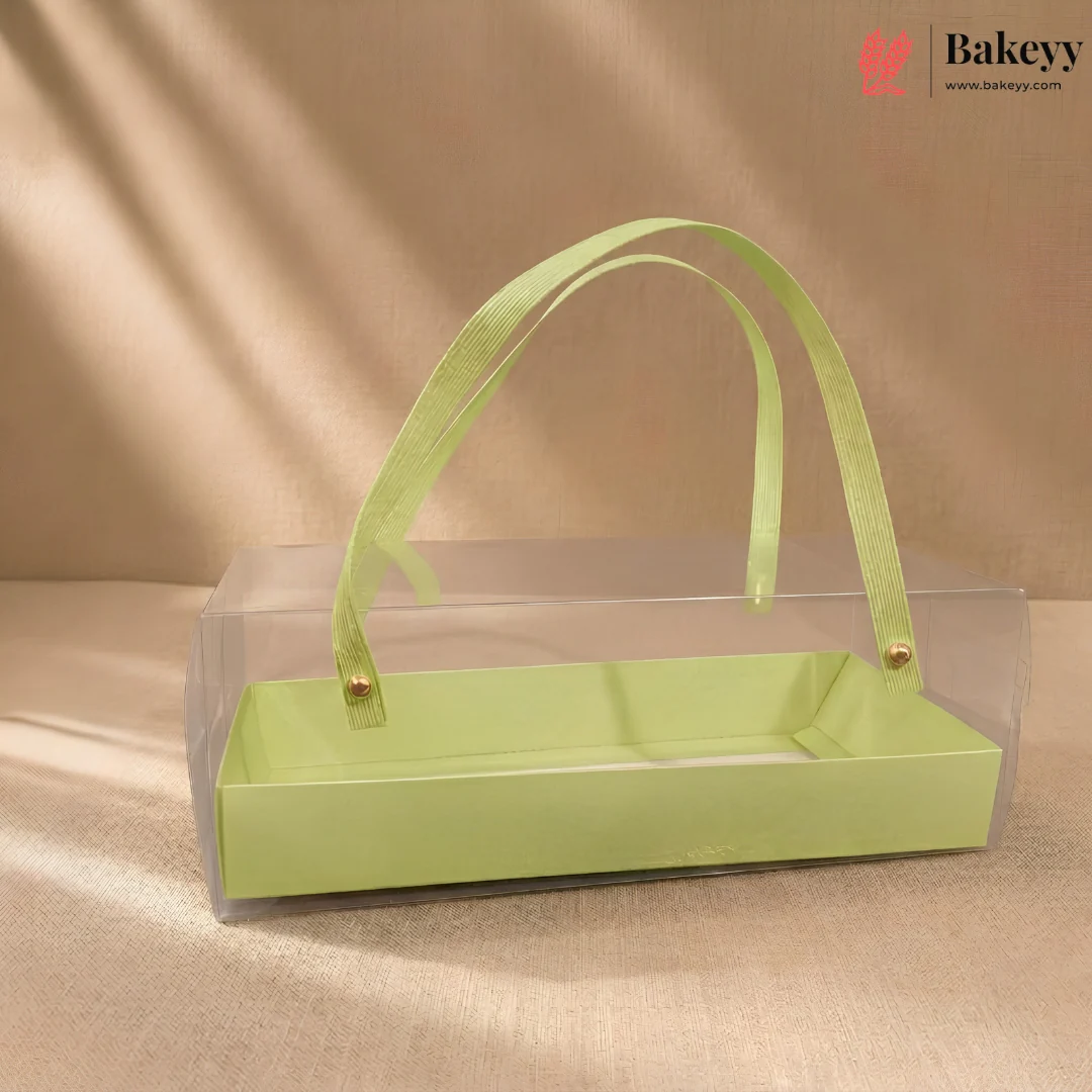 Transparent PVC Goodie Box with Handle & Base | Return Gift & Treat Box | Pack of 12 - Image 12