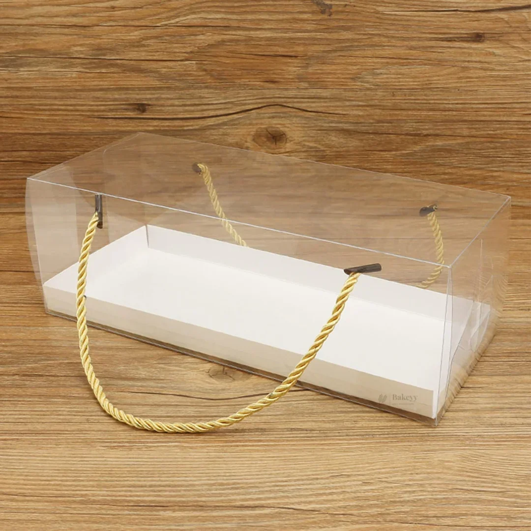 Transparent PVC Window Gift Box with Rope Handle | Premium Display Packaging for Hampers & Chocolates | 2 Size Options | Pack of 10 - Image 5