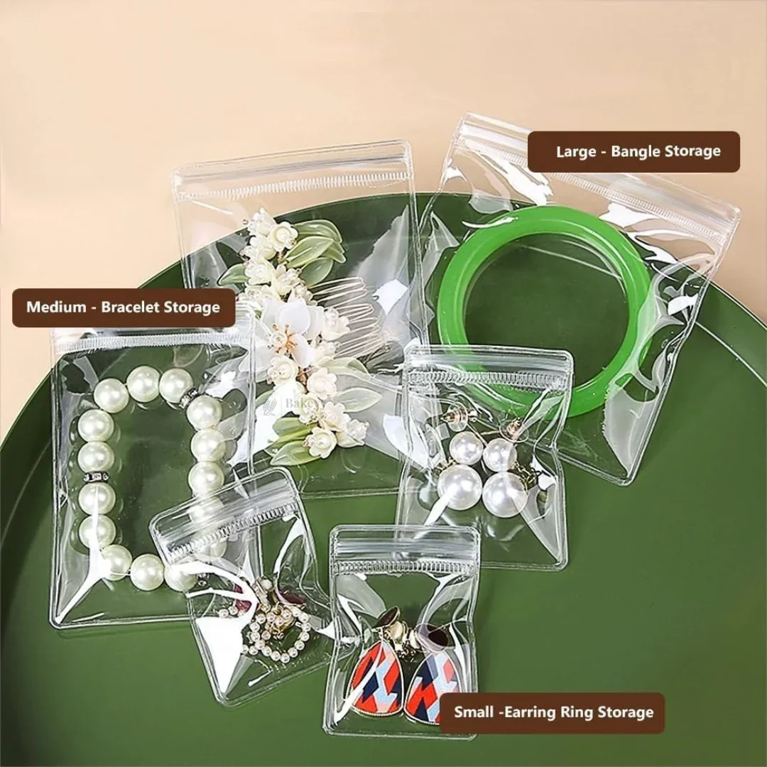 Transparent PVC Ziplock Pouch | Jewellery & Small Accessories | Pack of 100 - Image 2