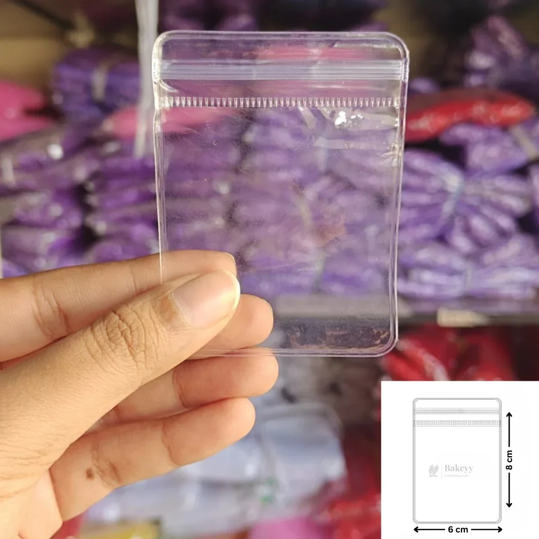 Transparent PVC Ziplock Pouch | Jewellery & Small Accessories | Pack of 100 - Image 9