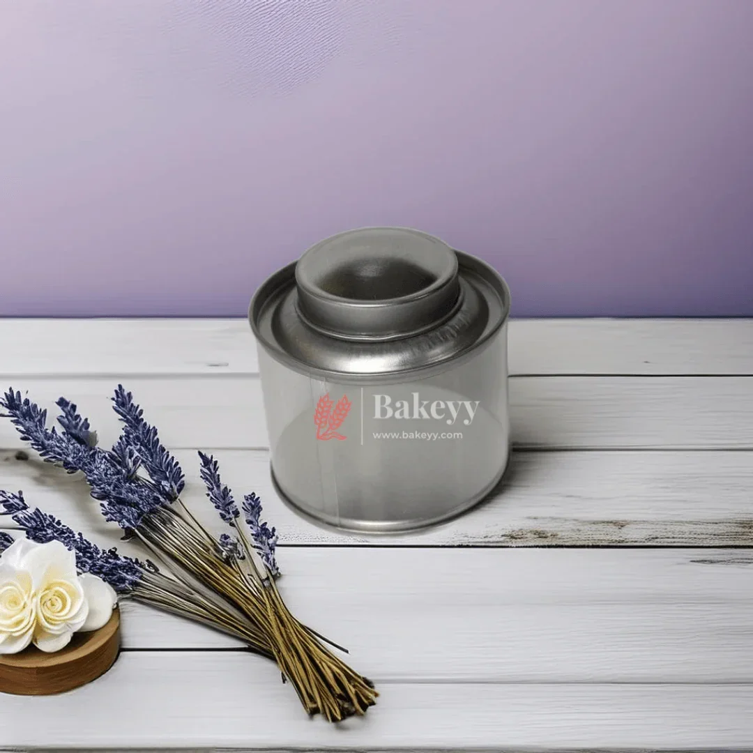 Transparent Round Tin Boxes with Metal Lids | Mixed Colour | Decorative Tin| Acrylic Box | Storage Tin | | Pack of 12 - Image 7