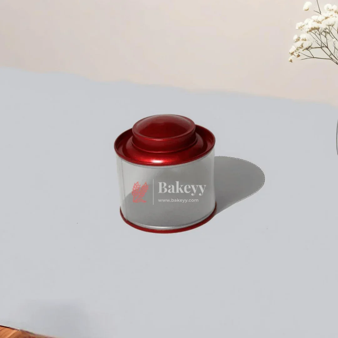Transparent Round Tin Boxes with Metal Lids | Mixed Colour | Decorative Tin| Acrylic Box | Storage Tin | | Pack of 12 - Image 8