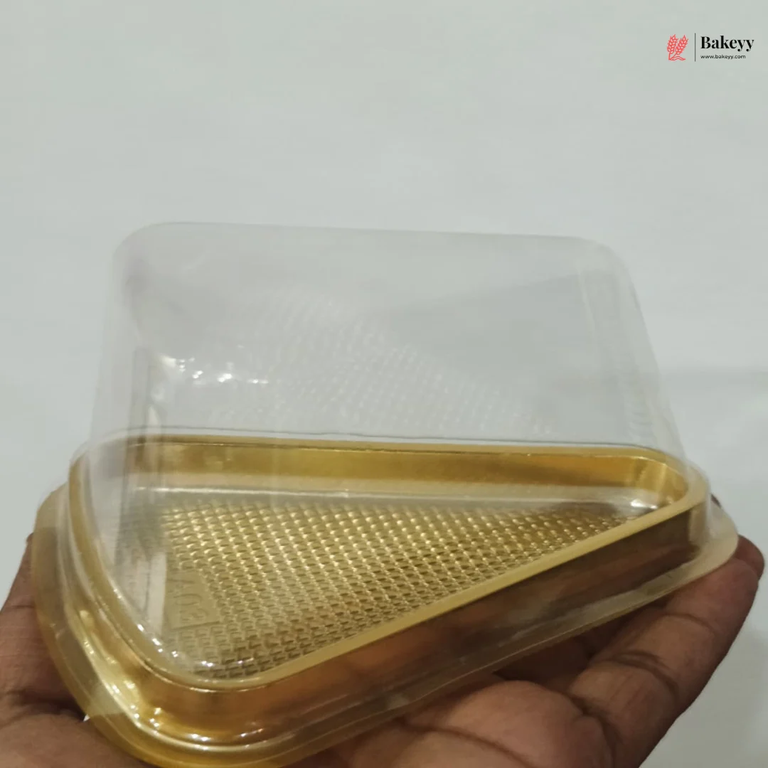 Triangle Cake Slice Container with Dome Lid | Premium Cake Slice Packaging Box | Pack of 100 - Image 3