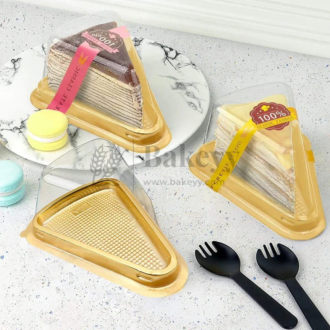 Triangle Cake Slice Container with Dome Lid | Premium Cake Slice Packaging Box | Pack of 100 - Image 6