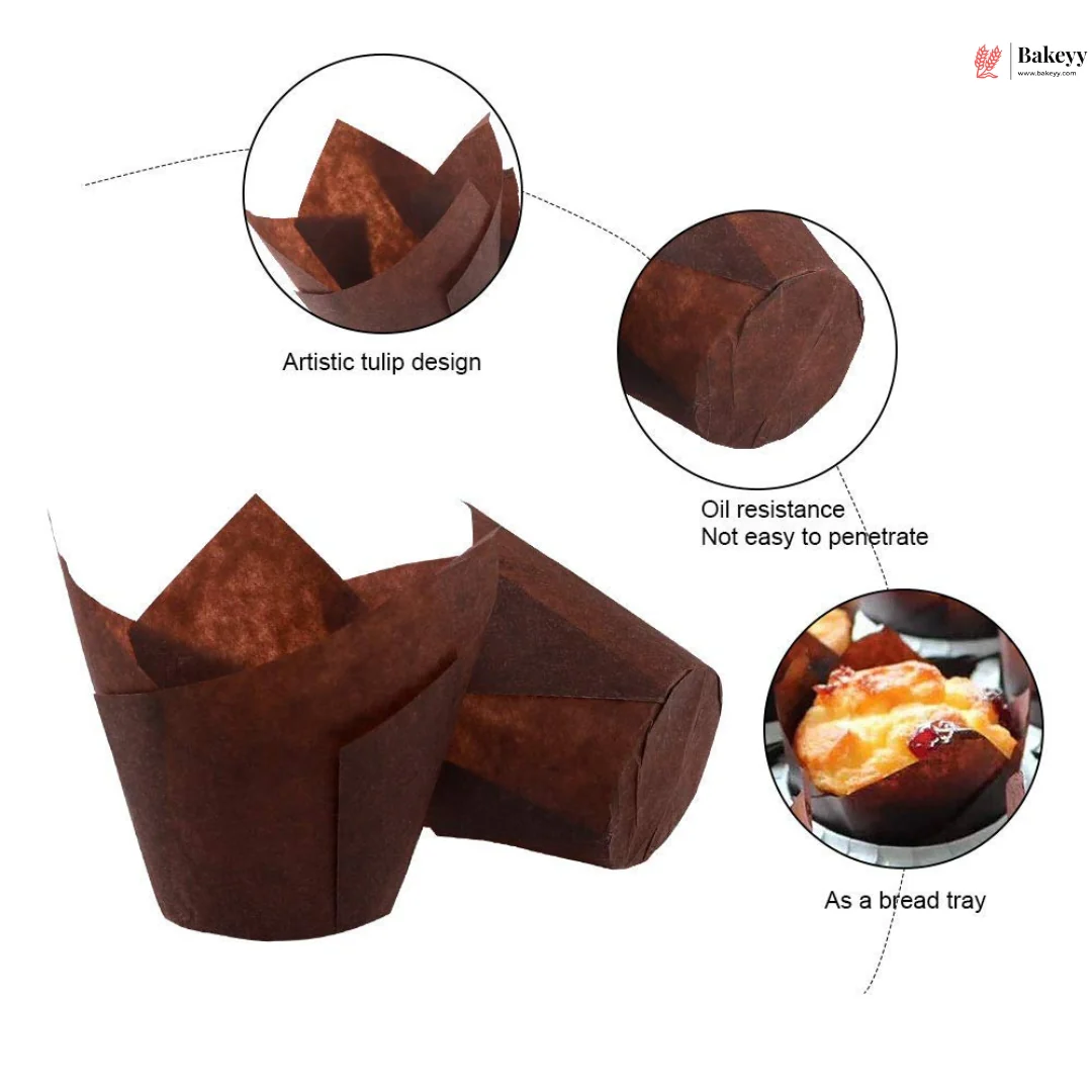 Tulip Muffin Cups | Premium Bake n Serve Cups | 4 Sizes Available | Pack of 200 - Image 9