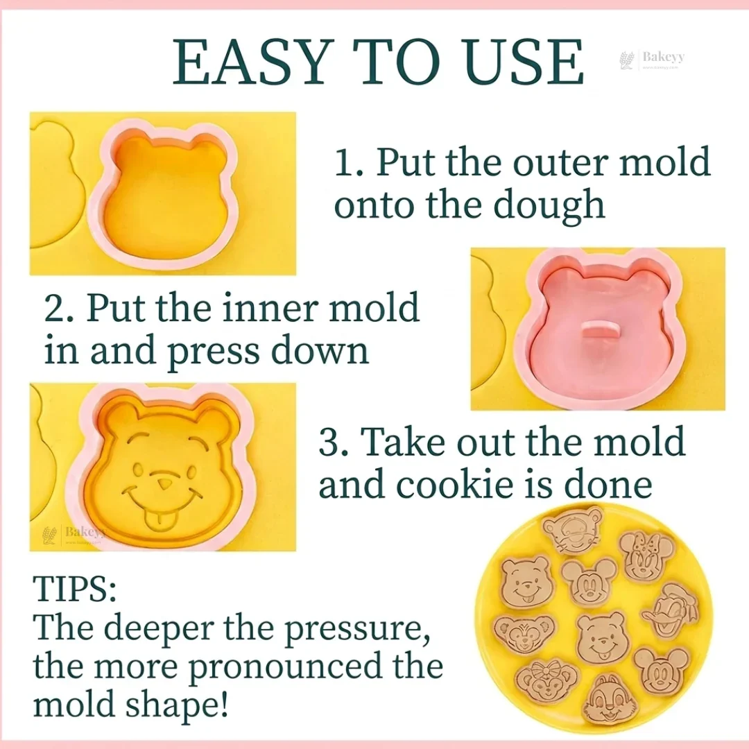 Leaf Design Cookie Cutter & Embosser Set | 8 Piece | Pack of 1 - Image 5