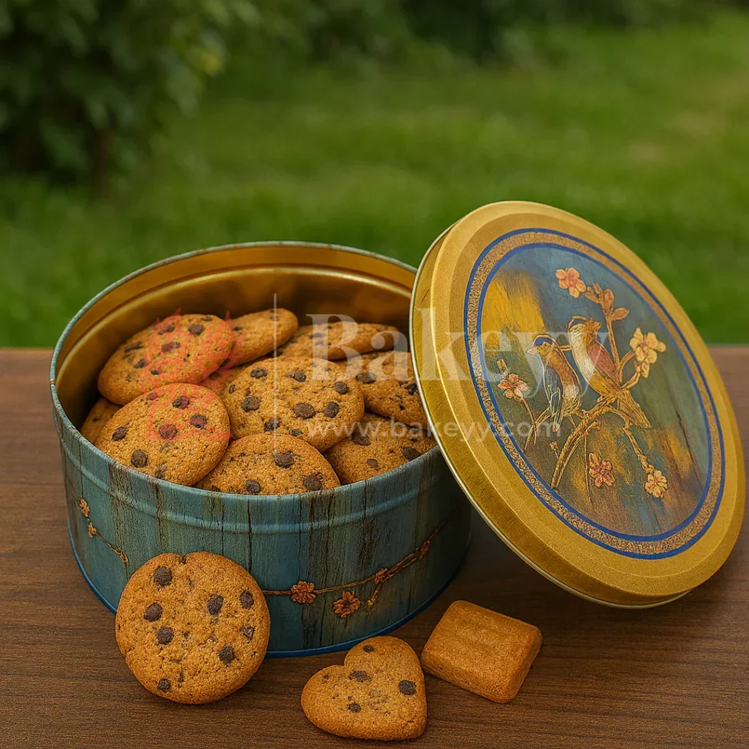 Vintage Bird & Floral Metal Tin Box | Pack of 1 - Image 3