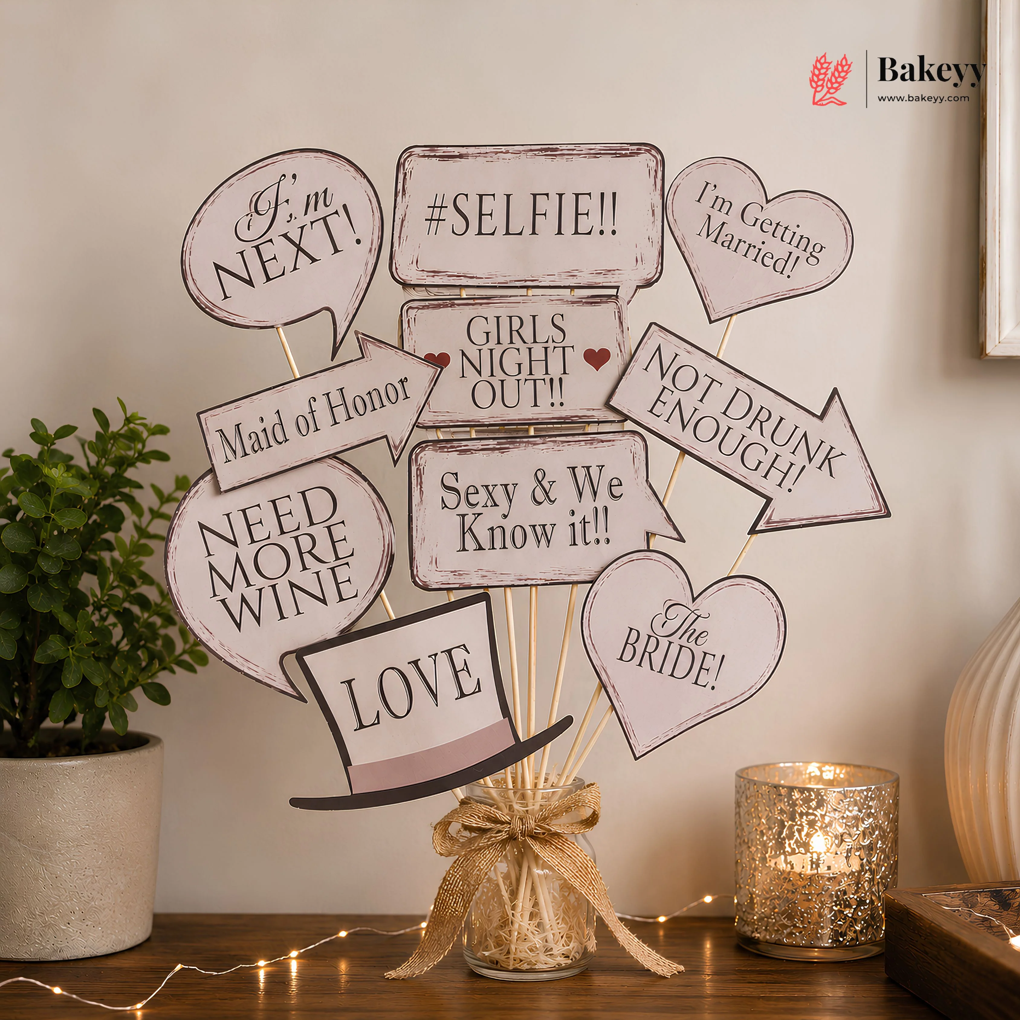 Wedding Photo Booth Props Set | Pack of 10 - Image 4