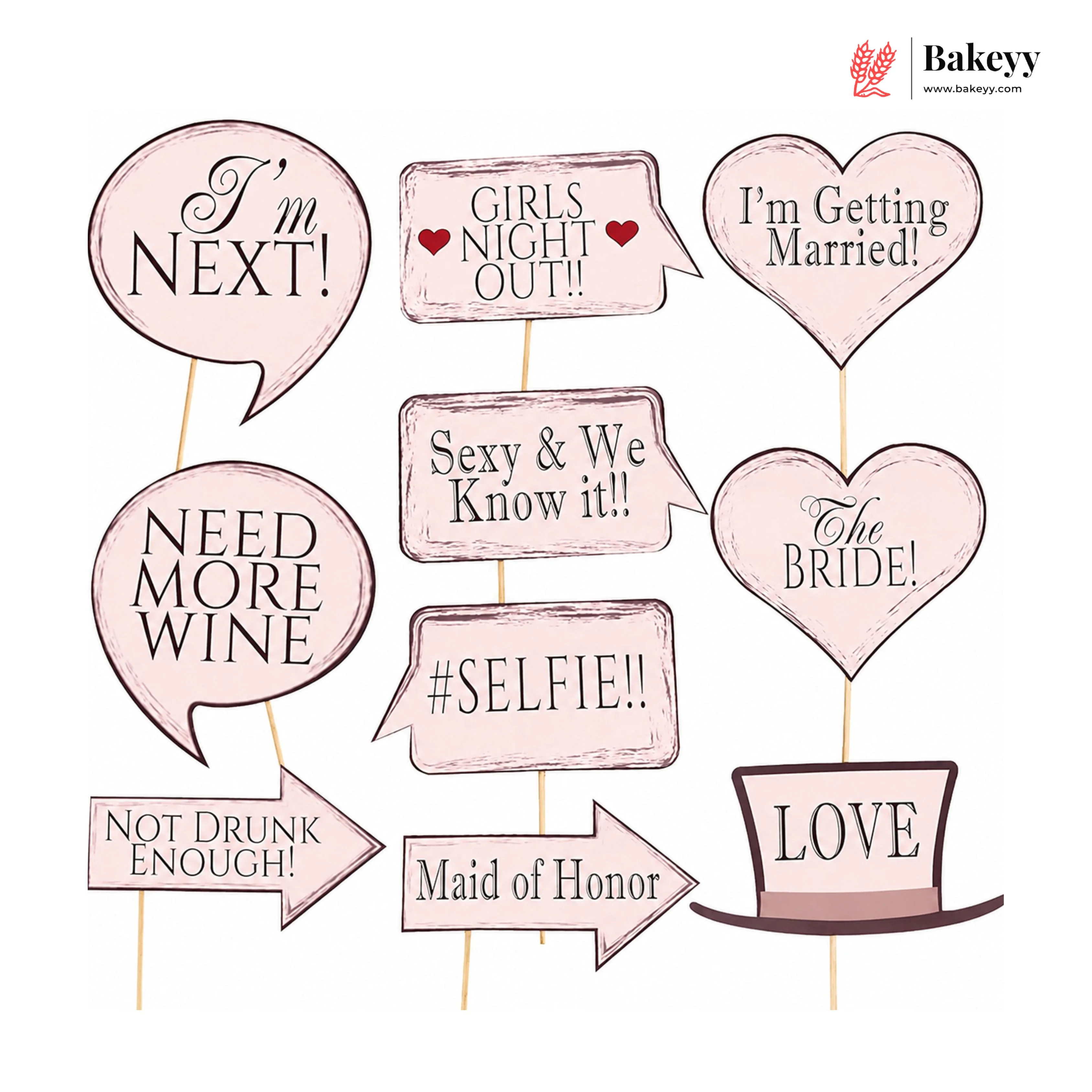 Wedding Photo Booth Props Set | Pack of 10 - Image 5