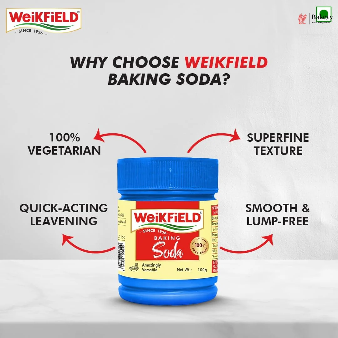 Weikfield Baking Soda | 100g | Pack of 1 - Image 3