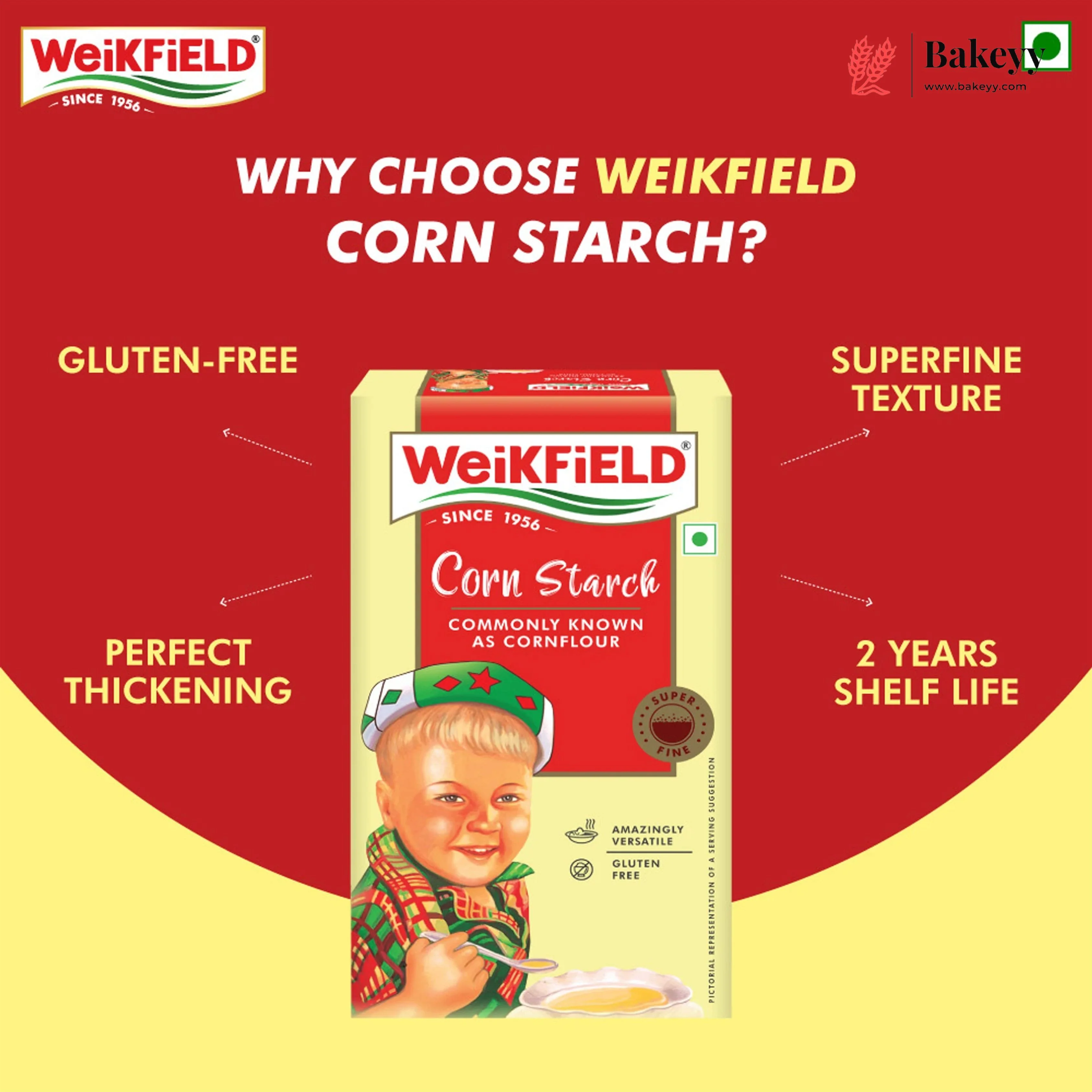 Weikfield Corn Starch | 100g & 500g | Pack of 1 - Image 3