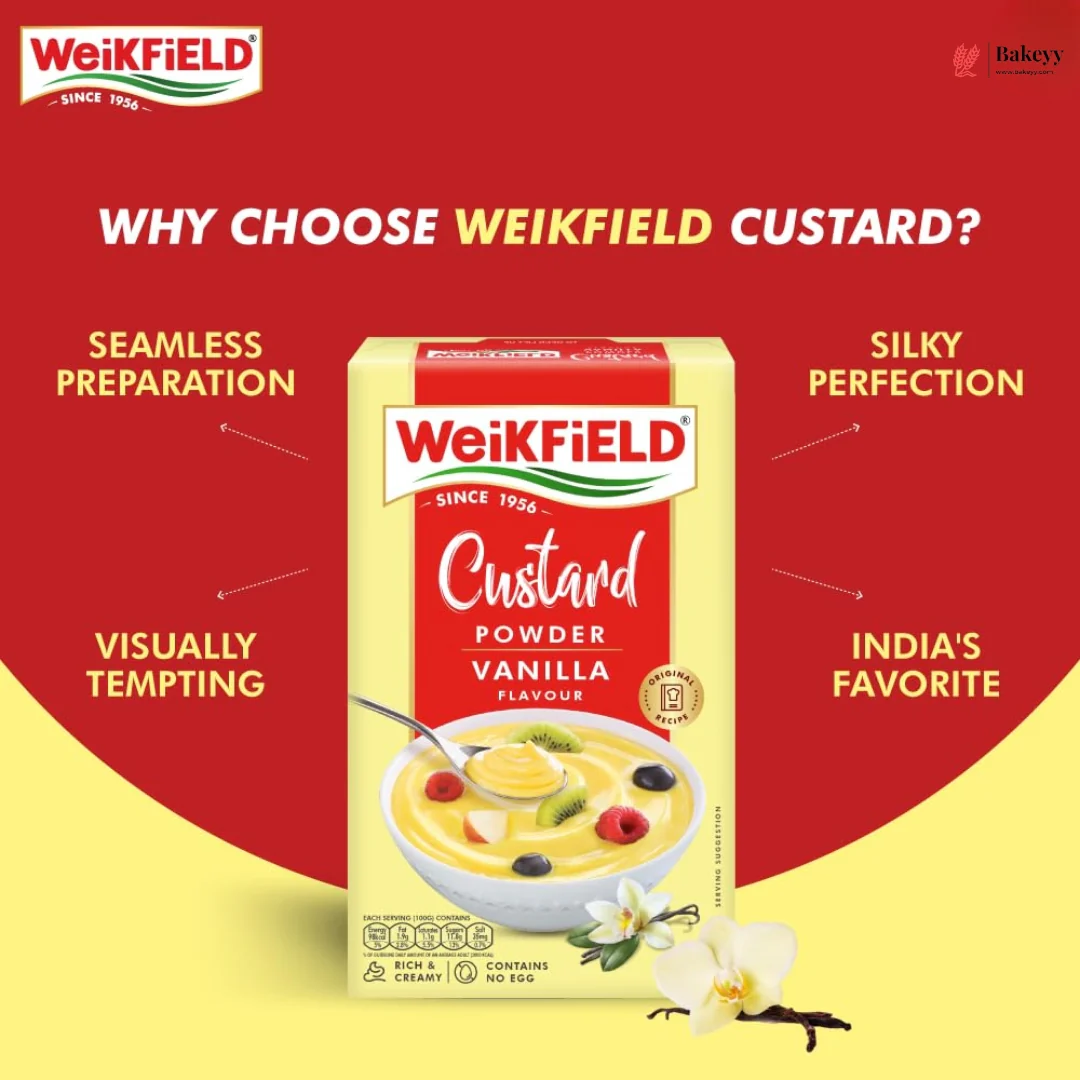 Weikfield Vanilla Custard Powder | 100g | Pack of 1 - Image 4