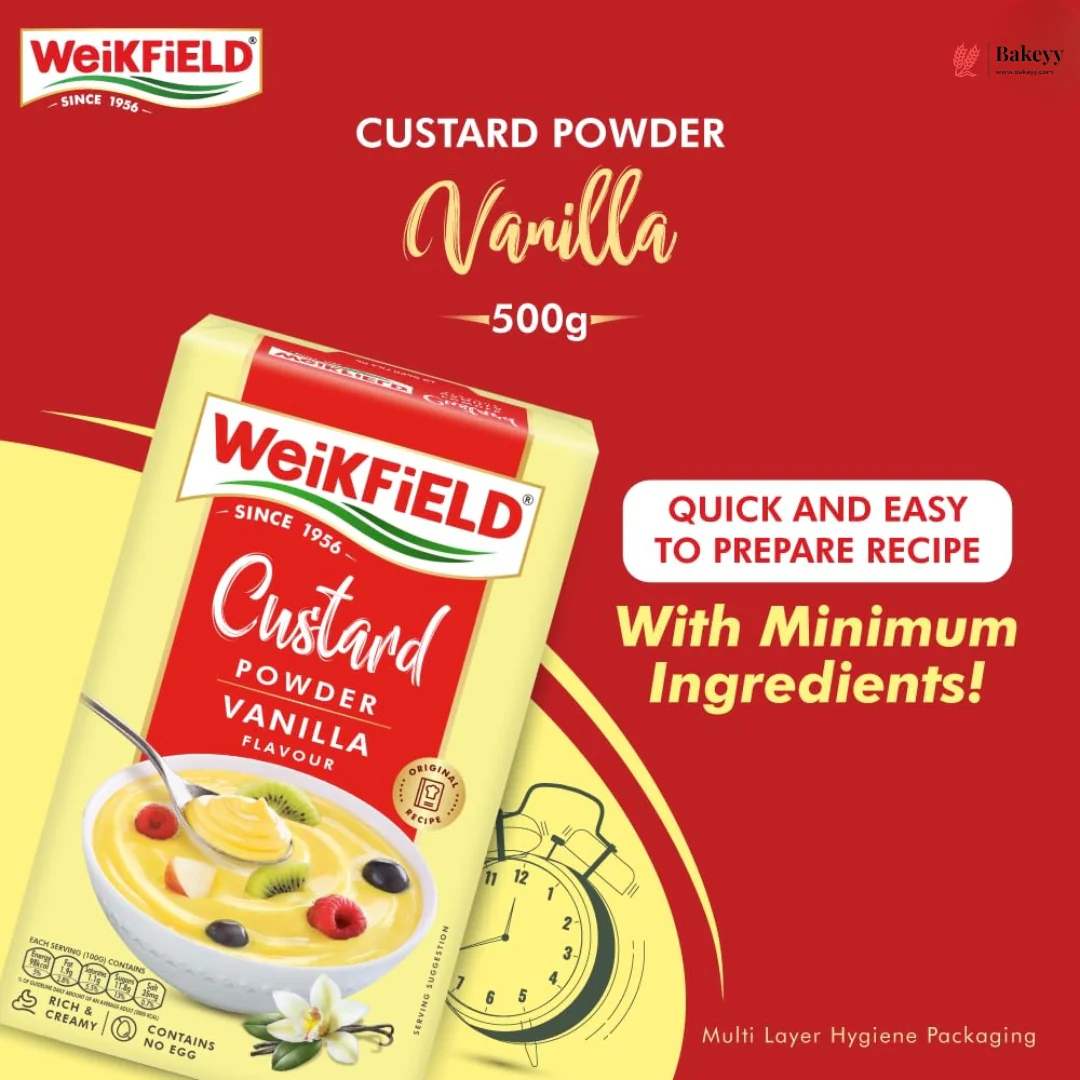 Weikfield Vanilla Custard Powder | 100g | Pack of 1 - Image 5